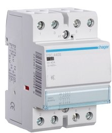 Контактор 40А, 4НО, 3м Hager ESC440S