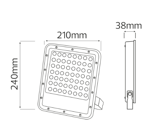 Прожектор светодиодный Horoz OSELO-100 100W 6400K