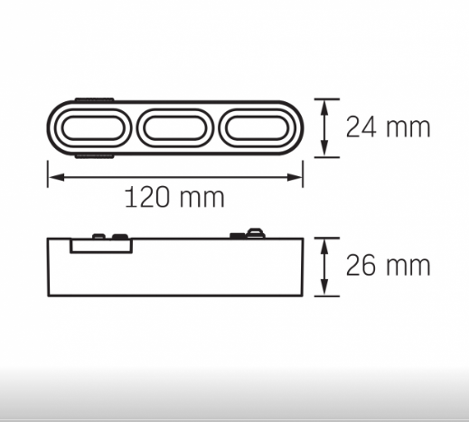 LED Світильник магнітний трековий VIDEX LD13B 5.5W 4000K 48V Black