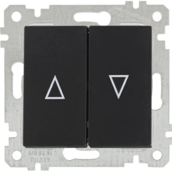 Механизм переключателя для жалюзи Mutlusan Rita встроенный 10А 250В черный