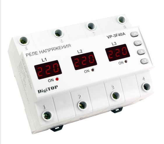 Реле напруги DigiTOP VP-3F40A M6R