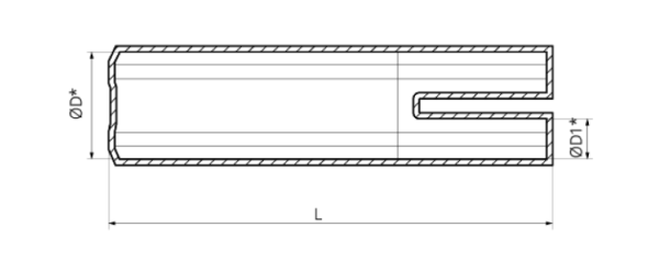 Рукавичка термоусаджувана з клеєм HSB-4-80/44 (150-240 мм2)