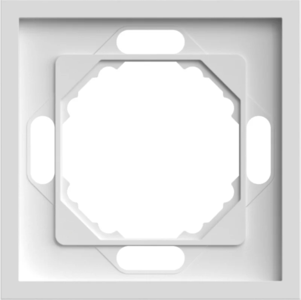 Рамка 1-місна Ardero Soft EF101-W 82х82х9,5мм білий