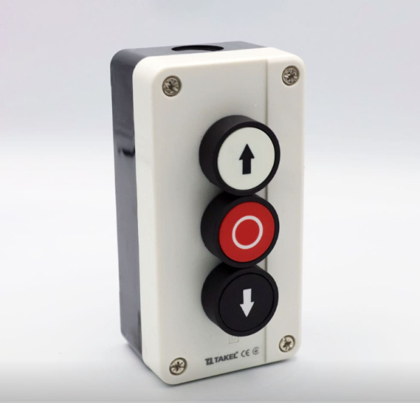 Пост управления трехместный кнопочный XAL-B324 Вверх-О-Вниз 2NO+1NC IP54 Takel