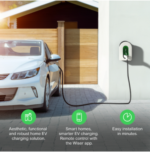 Зарядная станция Schneider Charge 32A 1Ф 7.4 кВт со встроенным кабелем T2 5 м