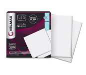 Светильник led панель Velmax V-UPS встроенный 36W 595х595х9mm 6200K 3200Lm с блоком питания