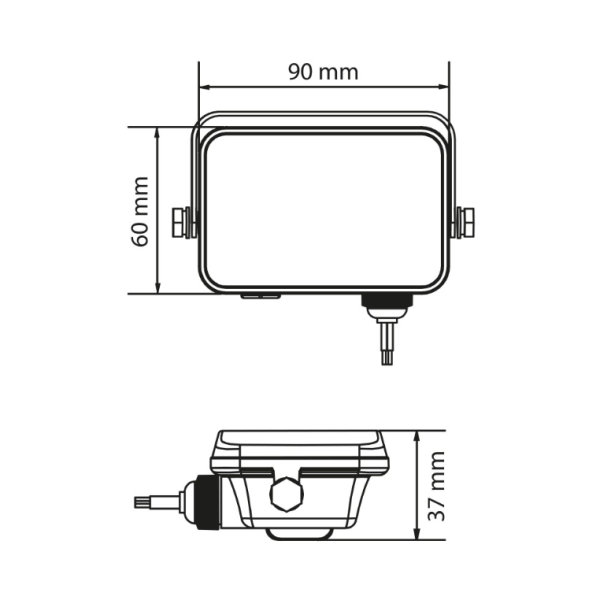 Прожектор светодиодный Lebron L-LFmd-1065 10W 6500K 800Lm 230V IP65 черный