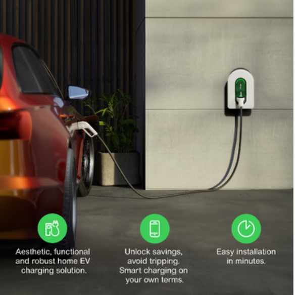 Зарядная станция Schneider Charge 32A 1Ф 7.4 кВт со встроенным кабелем T2 5 м