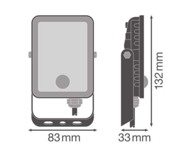 Прожектор Ledvance 10W 4000K 900Lm IP65 Flood Essential с датчиком движения черный