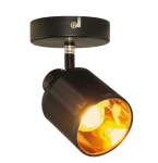 Світильник накладний Velmax V-TPL-WL004-1 під лампу max35W E14 220V d80х80х90мм чорний