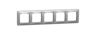 Рамка 5-постова Алюміній Sedna Design Schneider Electric SDD313805