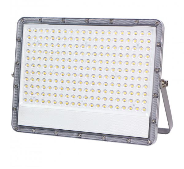 Прожектор светодиодный Velmax V-LF-Slim 150W 6500K 15000Lm 220V 354х249х38мм IP65 серый