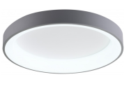 Світильник накладний стельовий Velmax V-СL-VERONA-R-Gr led 80W 3000-6500K 5200Lm 230V пульт коло сірий