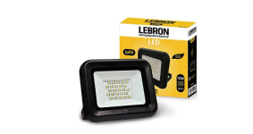 Прожектор светодиодный Lebron L-LF 10W 6200K 900Lm 115х105х32мм 220V IP65 черный