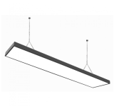 Світильник підвісний на тросах Velmax V-LОL led лінійний з кріпленням 42W 6200K 3000Lm 1175х100х40мм чорний