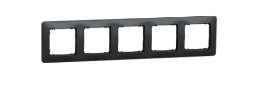 Рамка 5-постова Чорний Sedna Design Schneider Electric SDD314805