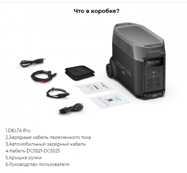 Зарядна станція EcoFlow DELTA Pro