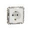 Розетка з заземленням та з захисними шторками Білий Sedna Design Schneider Electric SDD111022