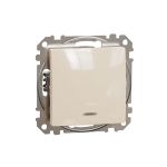 Одноклавішний вимикач з LED підсвіткою Бежевий Sedna Design Schneider Electric SDD112101L
