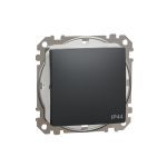 Одноклавішний перемикач IP44 Чорний Sedna Design Schneider Electric SDD214106