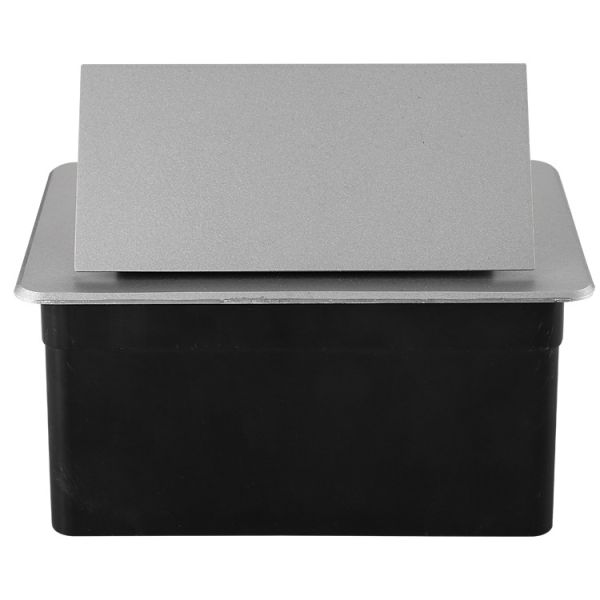 Розетка встраиваемая выдвижная в стол Glauber PopUp 2x220V серебристая (GLB-PU-2-S)