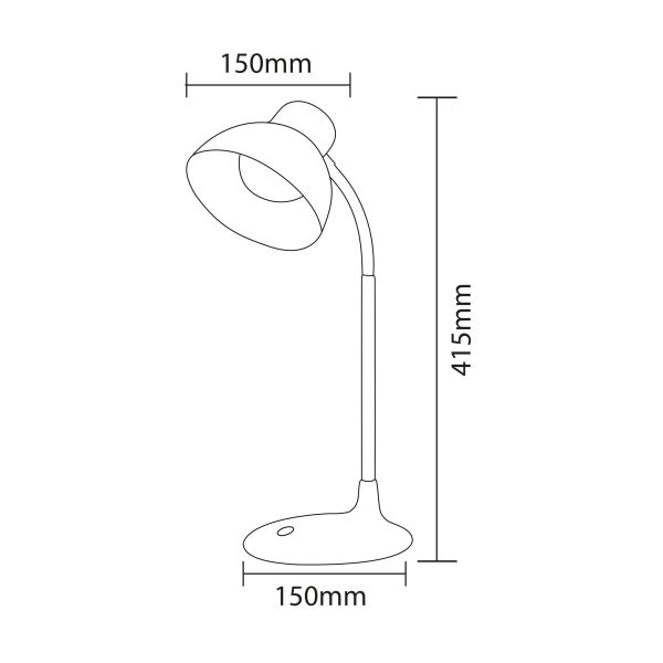 Світильник настільний Horoz LED AYSU 10W білий