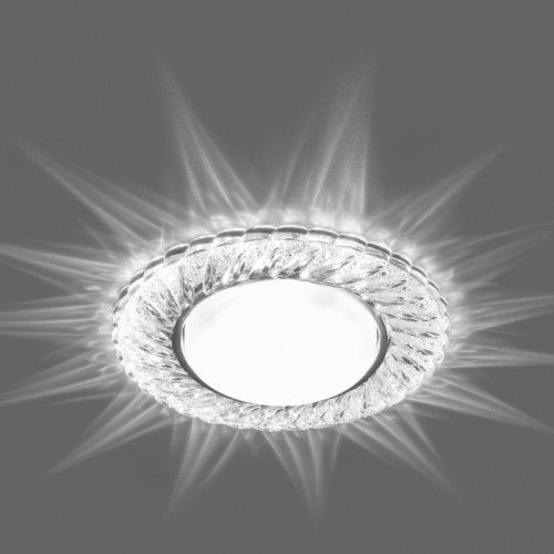 Вбудований світильник GX53 з LED підсвічуванням прозорий Feron CD4021