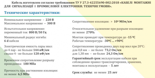 Кабель сигнальний вогнестійкий JE-H(St)H FE180 E90 1х2х1,5