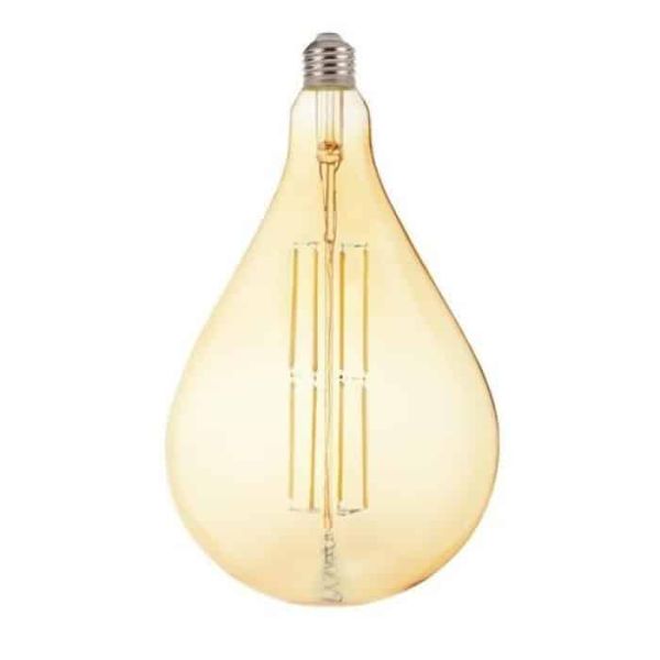 Лампа свiтлодiодна 8W E27 2200K filament Horoz TOLEDO Amber