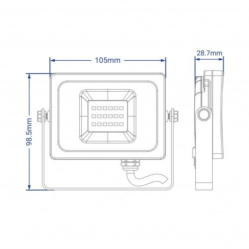 Светодиодный прожектор Feron LL-8020 20W 6400K IP65