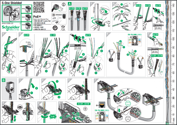 NU344844 Розетка компьютена RJ45 CAT6A FTP 1 модуль Schneider Electric Unica New бежевий