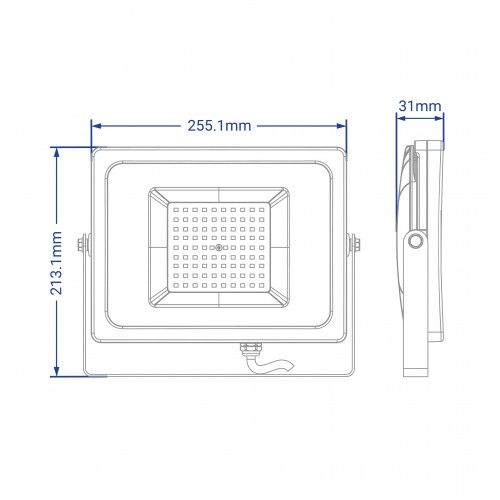 Світлодіодний прожектор Feron LL-6100 100W 6400K IP65 білий