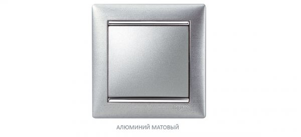 Рамка 5п алюминий матовый Valena Legrand 770335