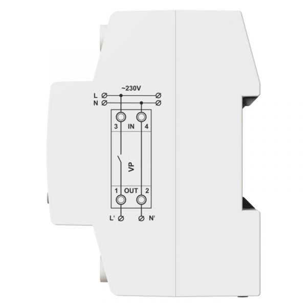 Реле напряжения 2 модуля DigiTOP VP-20A M2W