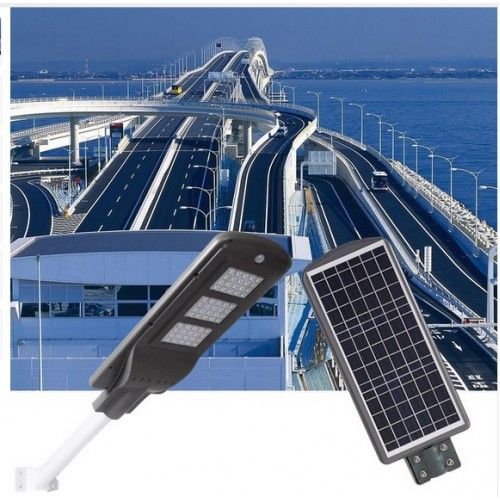 LED світильник вуличний 90W на сонячній батареї з датчиком руху 6500K IP65 VARGO VS-337