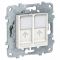 Розетка компьютерная RJ45 кат.6 STP 1 модуль Schneider Electric Unica New бежевый