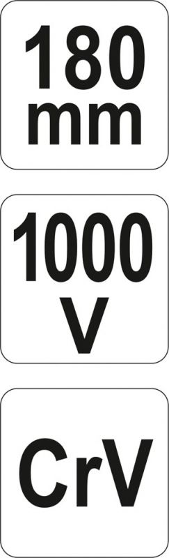 Плоскогубці комбіновані YATO діелектричні 1000В 180мм YT-21152