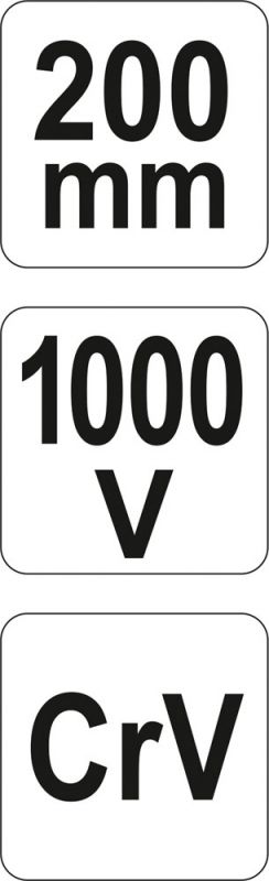 Плоскогубці комбіновані YATO діелектричні 1000В 200мм YT-21153