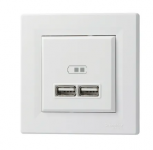 Розетка USB 2.0 port 5V DC max 2.1A белая Asfora Schneider Electric EPH2700221