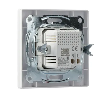 Розетка USB 2.0 port 5V DC max 2.1A белая Asfora Schneider Electric EPH2700221