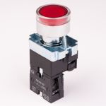 Кнопка управления нажимная с подсветкой XB2-BW3471 24В, красный