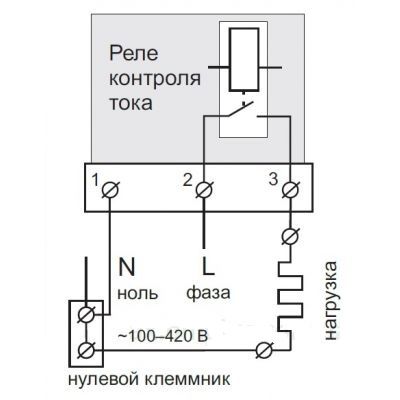 Реле контроля тока ZUBR I40