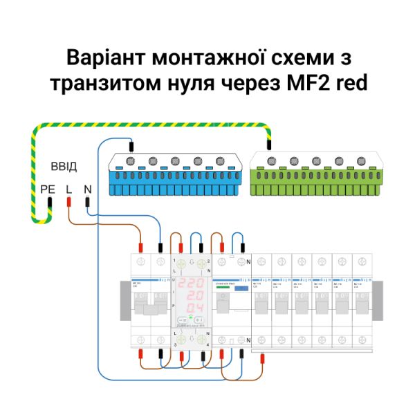 Реле мультифункциональное ZUBR MF2-63 red